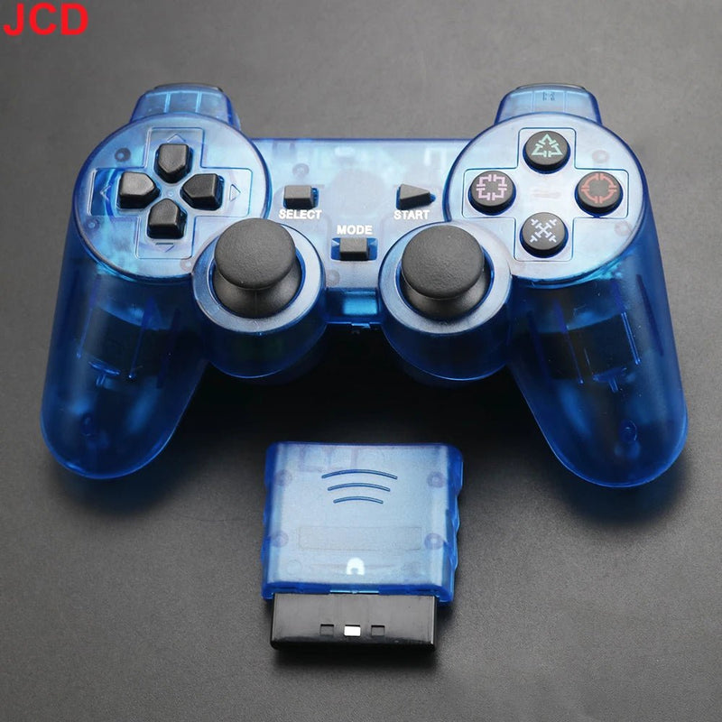 JCD 1pcs Wireless Gamepad For PS2 Console Joystick 2.4G Double Vibration Shock Joypad USB PC Game Controller - The Shack