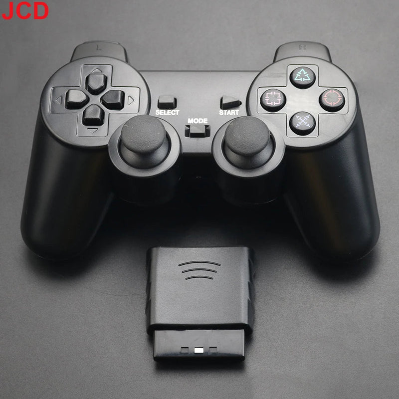 JCD 1pcs Wireless Gamepad For PS2 Console Joystick 2.4G Double Vibration Shock Joypad USB PC Game Controller - The Shack