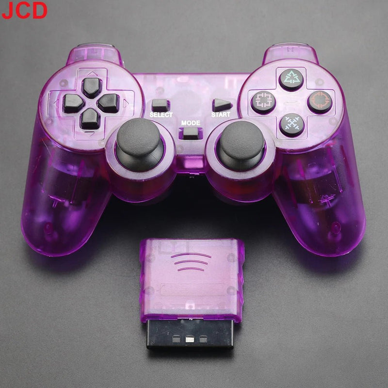JCD 1pcs Wireless Gamepad For PS2 Console Joystick 2.4G Double Vibration Shock Joypad USB PC Game Controller - The Shack