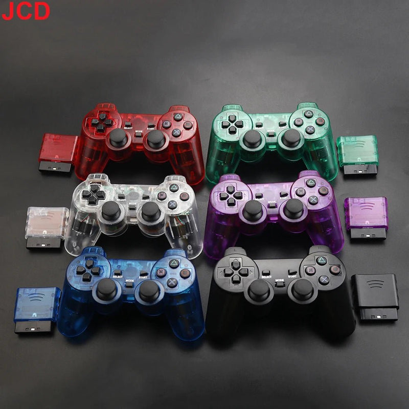JCD 1pcs Wireless Gamepad For PS2 Console Joystick 2.4G Double Vibration Shock Joypad USB PC Game Controller - The Shack