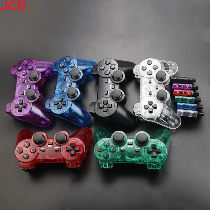 JCD 1pcs Wireless Gamepad For PS2 Console Joystick 2.4G Double Vibration Shock Joypad USB PC Game Controller - The Shack