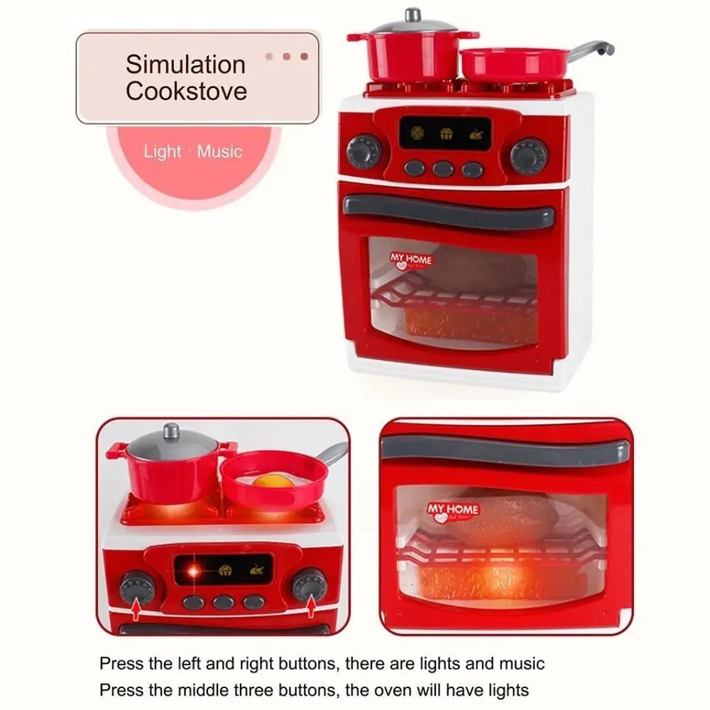 Kitchen Appliances Toys Toy Kitchen Set for Kids Play Kitchen Doll House Accessories Blender Coffee Maker Machine Mixer Toaster - The Shack