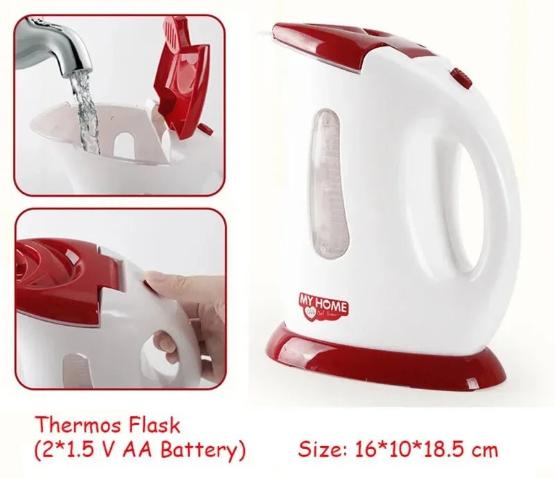 Kitchen Appliances Toys Toy Kitchen Set for Kids Play Kitchen Doll House Accessories Blender Coffee Maker Machine Mixer Toaster - The Shack