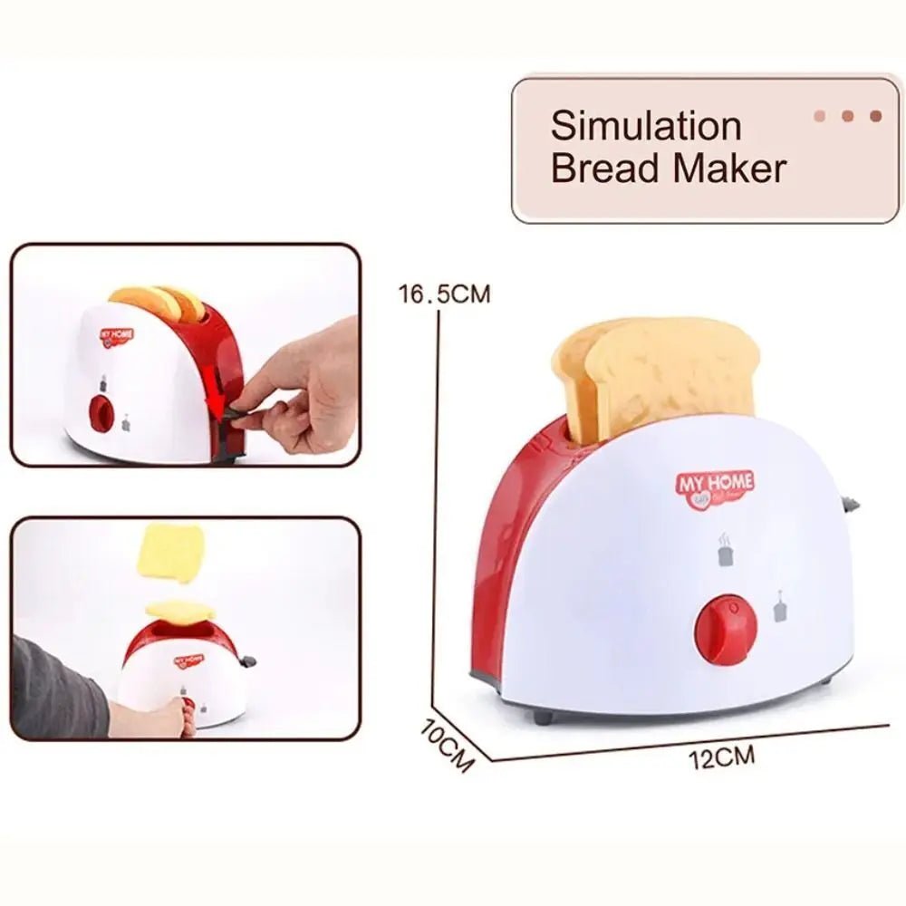 Kitchen Appliances Toys Toy Kitchen Set for Kids Play Kitchen Doll House Accessories Blender Coffee Maker Machine Mixer Toaster - The Shack