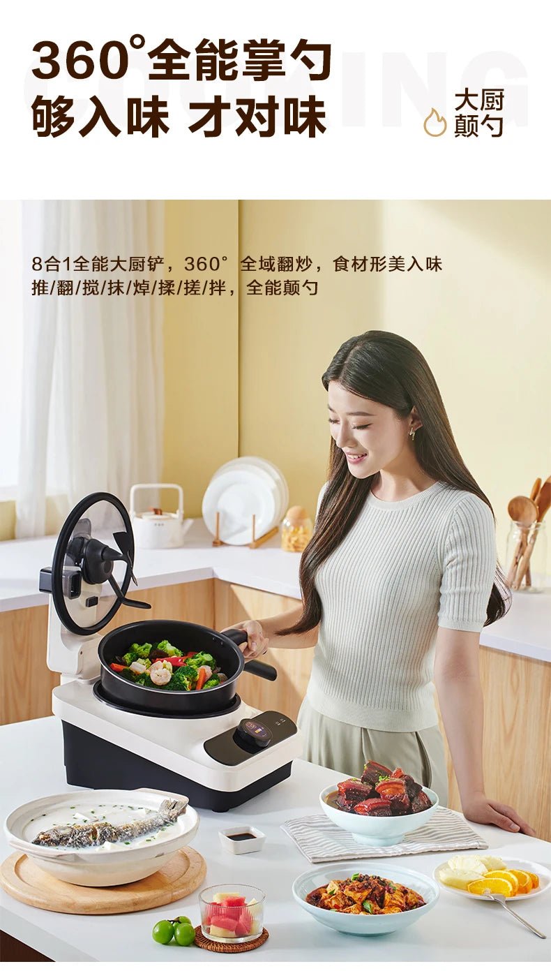 Kitchen Robot Machine 220V Intelligent Food Processor Home Automatic Cooking Machine Multi - cooker רובוט חכם robots de cuisine - The Shack