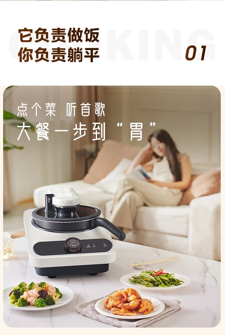 Kitchen Robot Machine 220V Intelligent Food Processor Home Automatic Cooking Machine Multi - cooker רובוט חכם robots de cuisine - The Shack