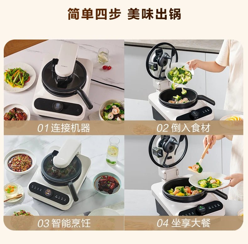 Kitchen Robot Machine 220V Intelligent Food Processor Home Automatic Cooking Machine Multi - cooker רובוט חכם robots de cuisine - The Shack