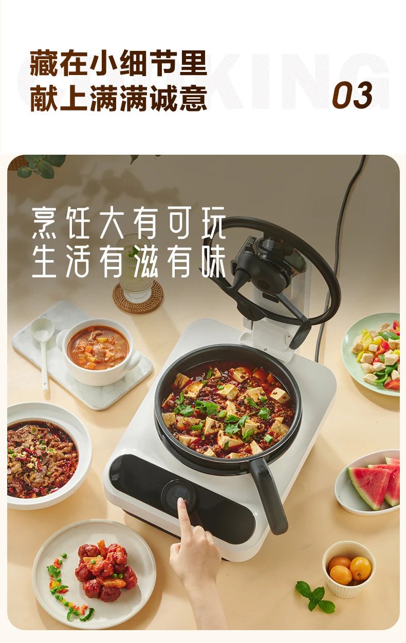 Kitchen Robot Machine 220V Intelligent Food Processor Home Automatic Cooking Machine Multi - cooker רובוט חכם robots de cuisine - The Shack
