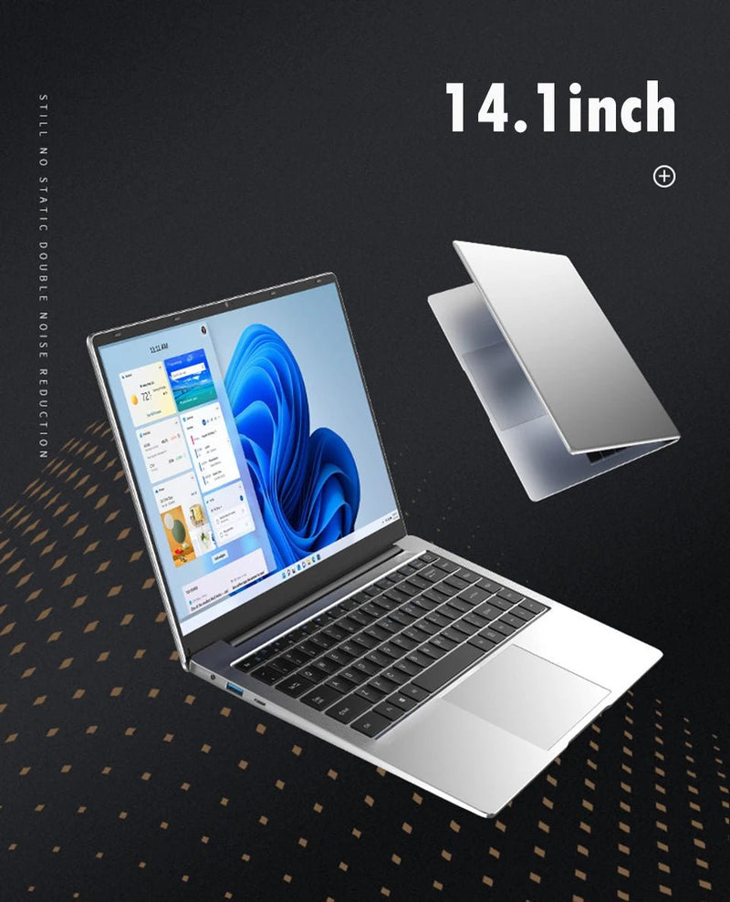 laptop 14.1 Inch Windows 11 Intel Atom A3950 Netbook 1920*1080 Portable Notebook Intel 12GB RAM 1TB 2TB SSD Computer laptops - The Shack