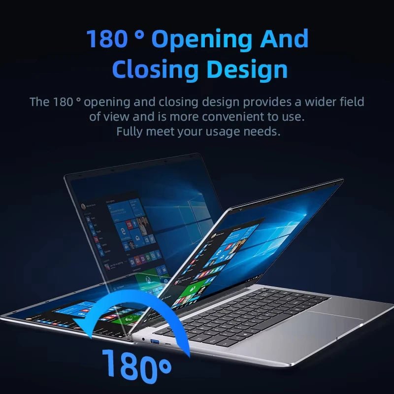 laptop 14.1 Inch Windows 11 Intel Atom A3950 Netbook 1920*1080 Portable Notebook Intel 12GB RAM 1TB 2TB SSD Computer laptops - The Shack