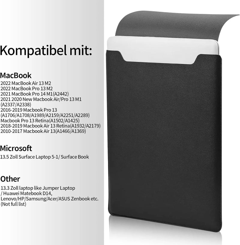 Laptop Bag, 13/13.3/14/15/15.4/15.6/16 Inch, Notebook Computer Mouse Pad, Pu Leather Bladder Bag, Computer Bag Accessories - The Shack