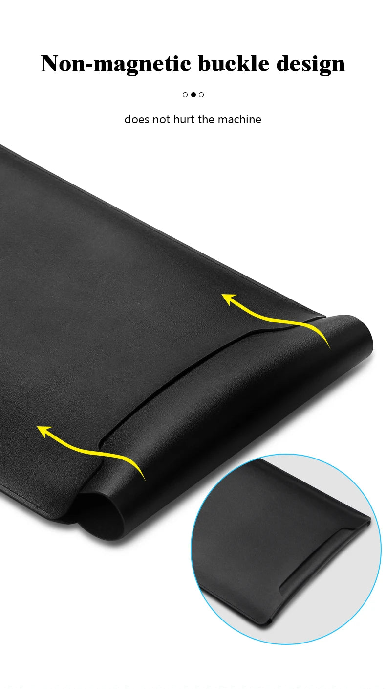 Laptop Bag, 13/13.3/14/15/15.4/15.6/16 Inch, Notebook Computer Mouse Pad, Pu Leather Bladder Bag, Computer Bag Accessories - The Shack