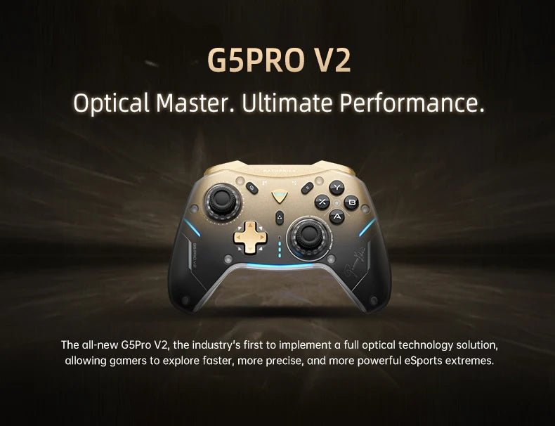 MACHENIKE G5Pro V2 Ultimate Gaming Controller Optical Trigger ABXY Button Hot - Swappable Joystick 4K Resolution For Switch PC - The Shack