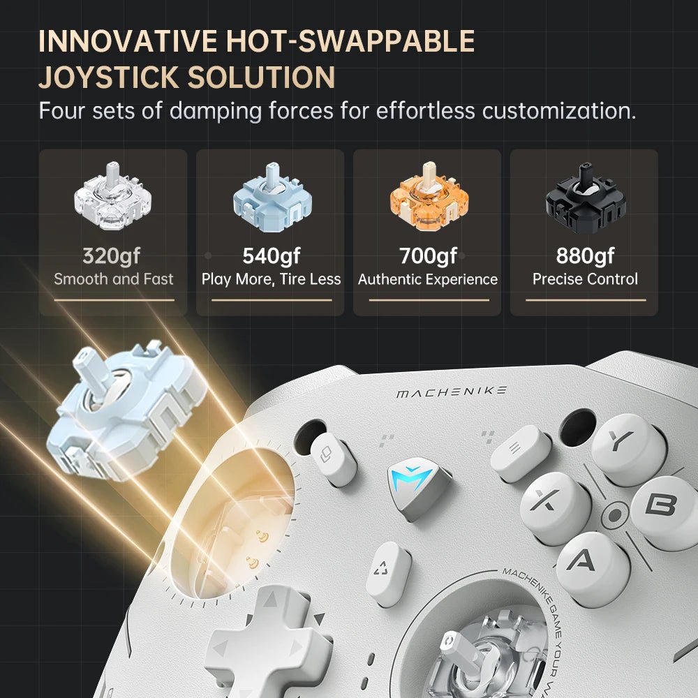 MACHENIKE G5Pro V2 Ultimate Gaming Controller Optical Trigger ABXY Button Hot - Swappable Joystick 4K Resolution For Switch PC - The Shack