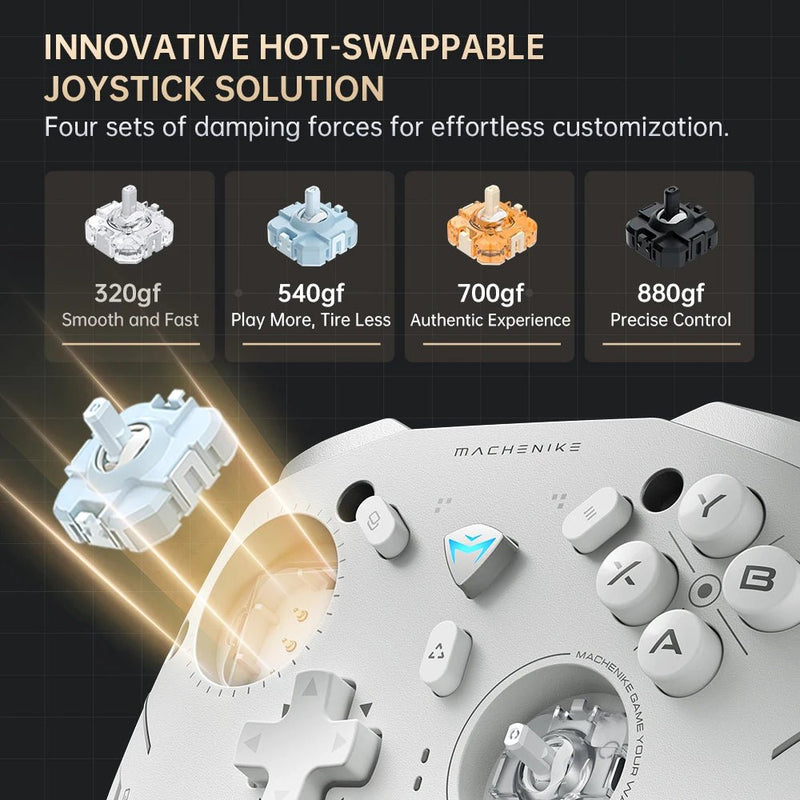 MACHENIKE G5Pro V2 Ultimate Gaming Controller Optical Trigger ABXY Button Hot - Swappable Joystick 4K Resolution For Switch PC - The Shack