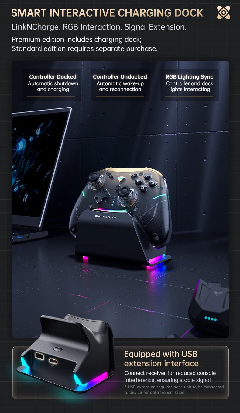 MACHENIKE G5Pro V2 Ultimate Gaming Controller Optical Trigger ABXY Button Hot - Swappable Joystick 4K Resolution For Switch PC - The Shack