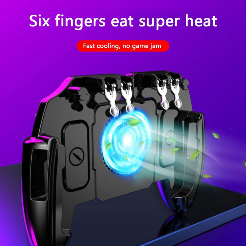 Mobile Shooting Gaming Game Controller Gamepads Gaming w/ Cooling Fan Entertainment Accessories for PUBG Joystick - The Shack