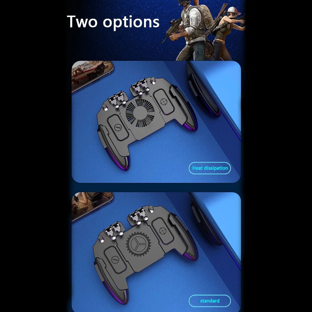 Mobile Shooting Gaming Game Controller Gamepads Gaming w/ Cooling Fan Entertainment Accessories for PUBG Joystick - The Shack