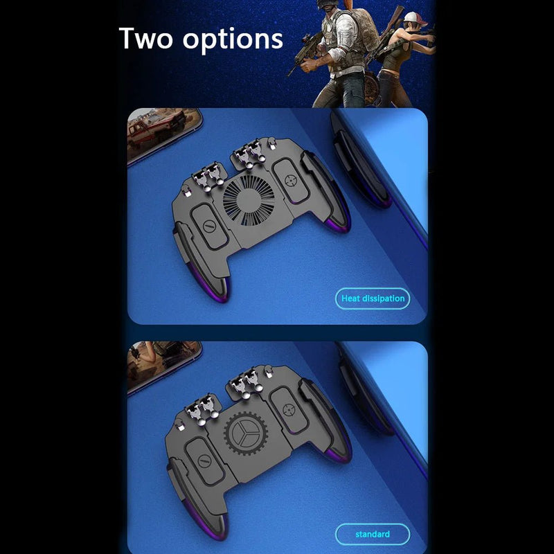 Mobile Shooting Gaming Game Controller Gamepads Gaming w/ Cooling Fan Entertainment Accessories for PUBG Joystick - The Shack