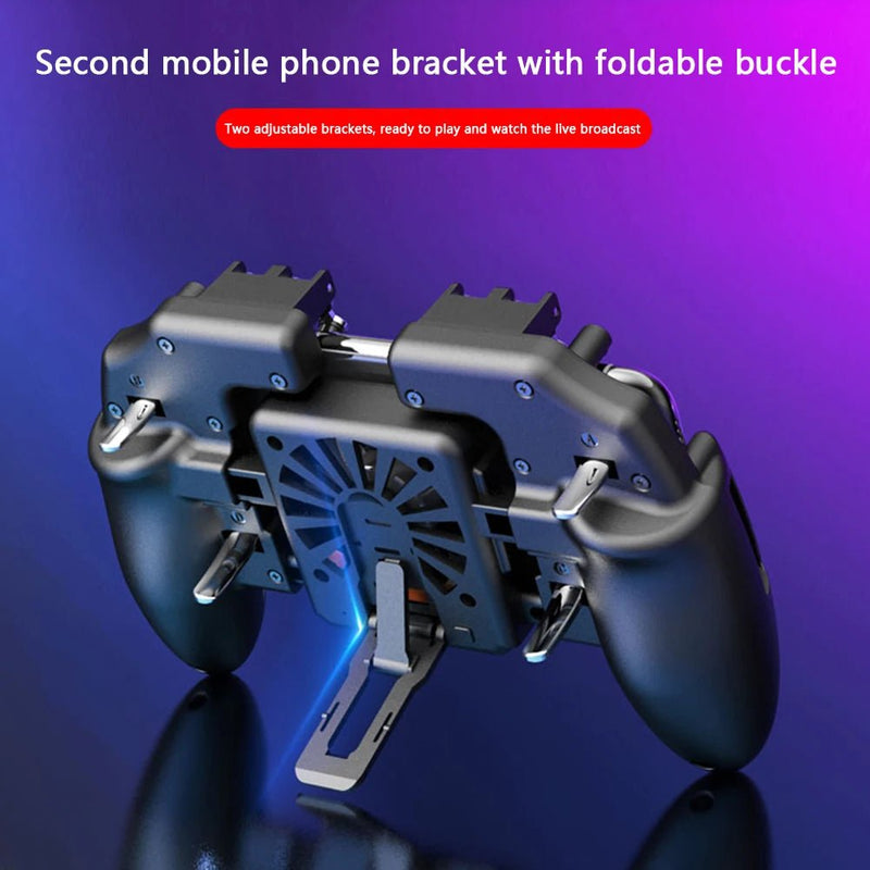 Mobile Shooting Gaming Game Controller Gamepads Gaming w/ Cooling Fan Entertainment Accessories for PUBG Joystick - The Shack