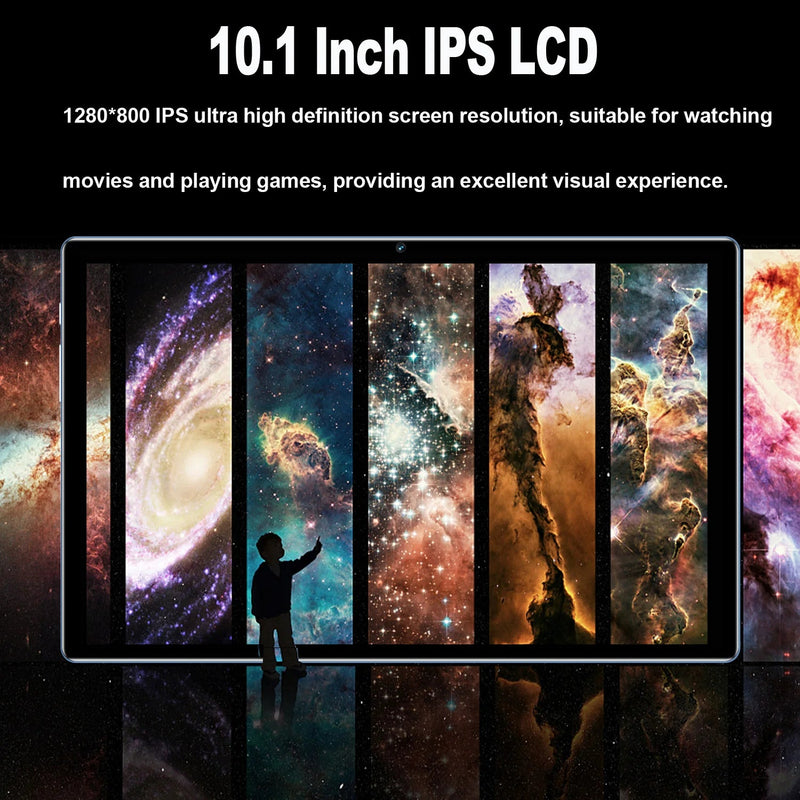 New 10.1 Inch Android Tablet Pc Google Play Octa Core Dual Cameras Dual SIM 3G Phone Call Tablets Global Version 4GB RAM 64GB - The Shack