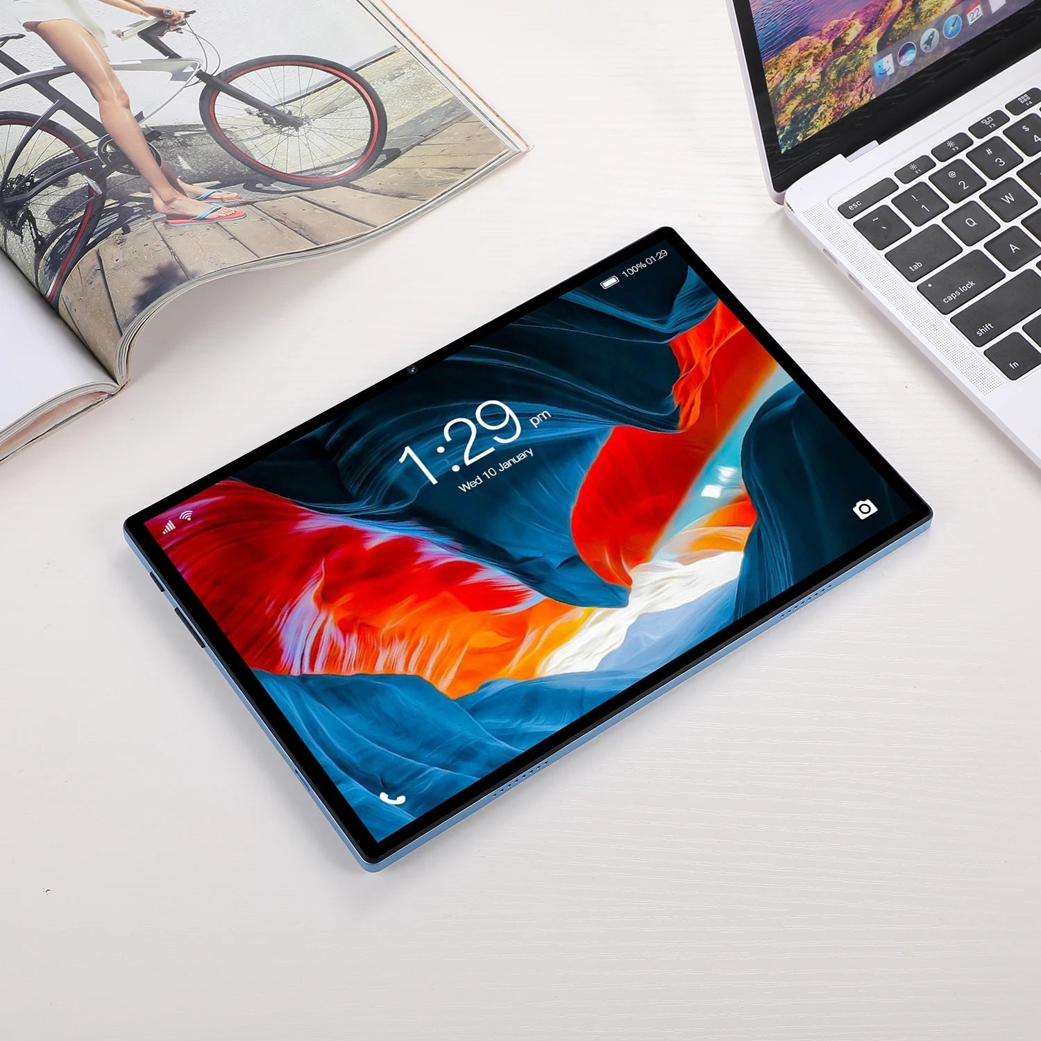 New 10.1 Inch Tablet Pc Octa Core 4GB RAM 64GB ROM Global Network Dual SIM Cards WiFi Bluetooth 3G Phone Call Google Tablets - The Shack