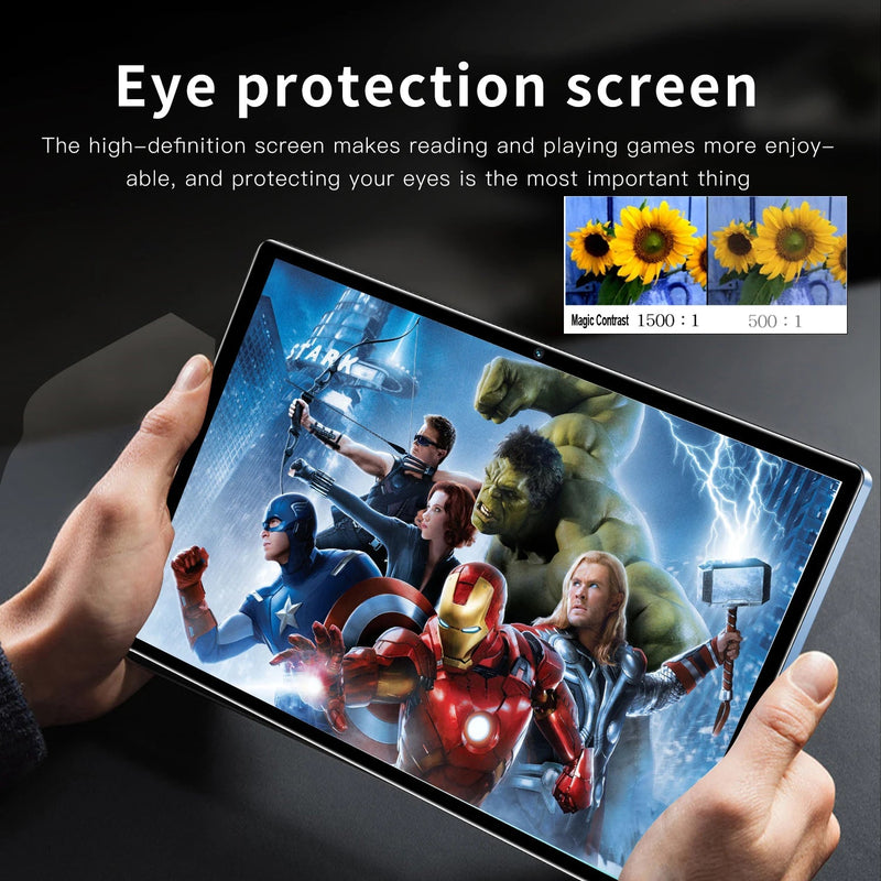 New 10.1 Inch Tablet Pc Octa Core 4GB RAM 64GB ROM Global Network Dual SIM Cards WiFi Bluetooth 3G Phone Call Google Tablets - The Shack