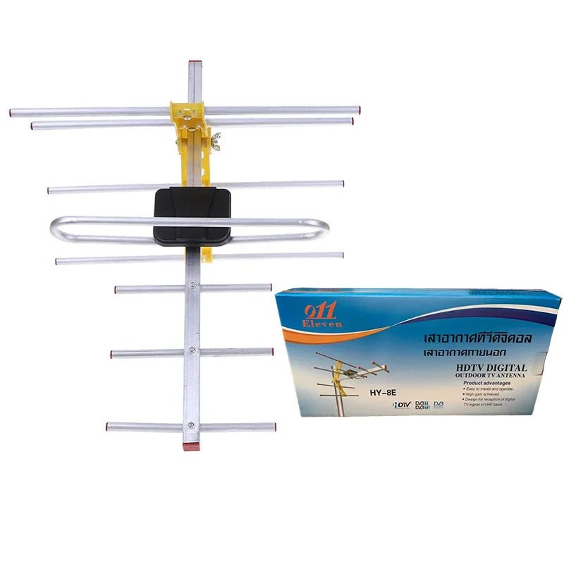 Outdoor Television Digital TV HD Signal Amplified Yagi Ground Wave Antenna UHF HDTV DVBT DVBT2 DTMB Antenna - The Shack