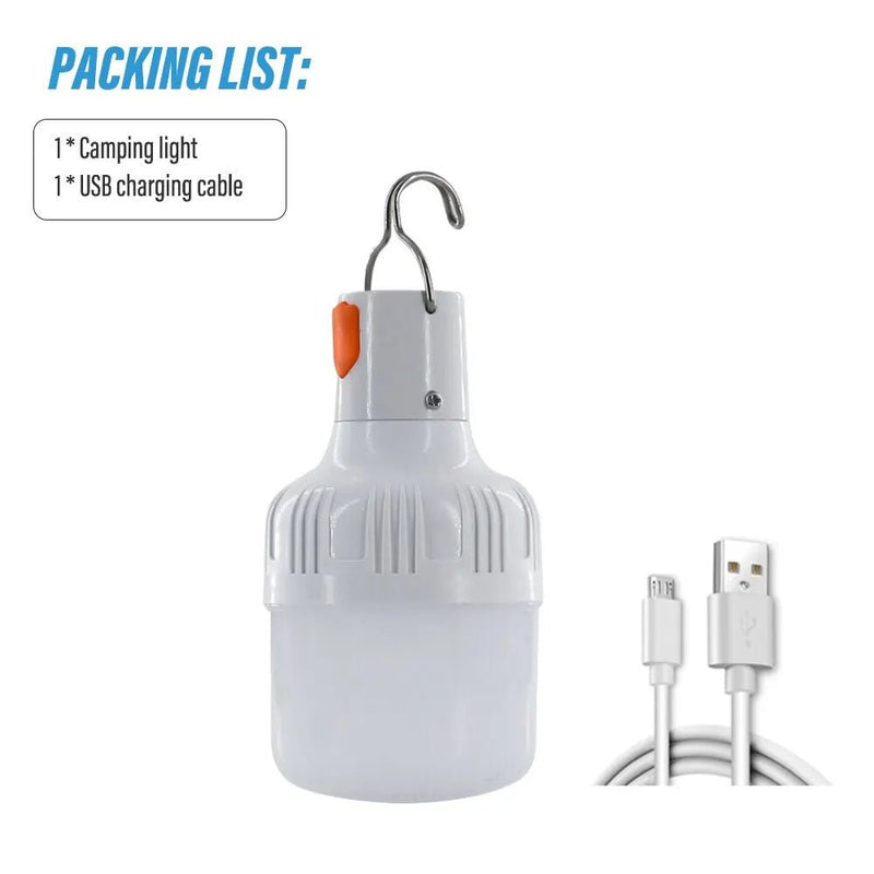 Outdoor USB Rechargeable LED Lamp Bulbs High Brightness Emergency Light Hook Up Camping Fishing Portable Lantern Night Lights - The Shack