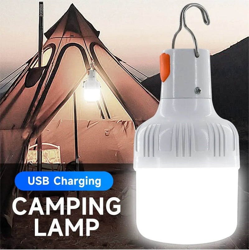 Outdoor USB Rechargeable LED Lamp Bulbs High Brightness Emergency Light Hook Up Camping Fishing Portable Lantern Night Lights - The Shack