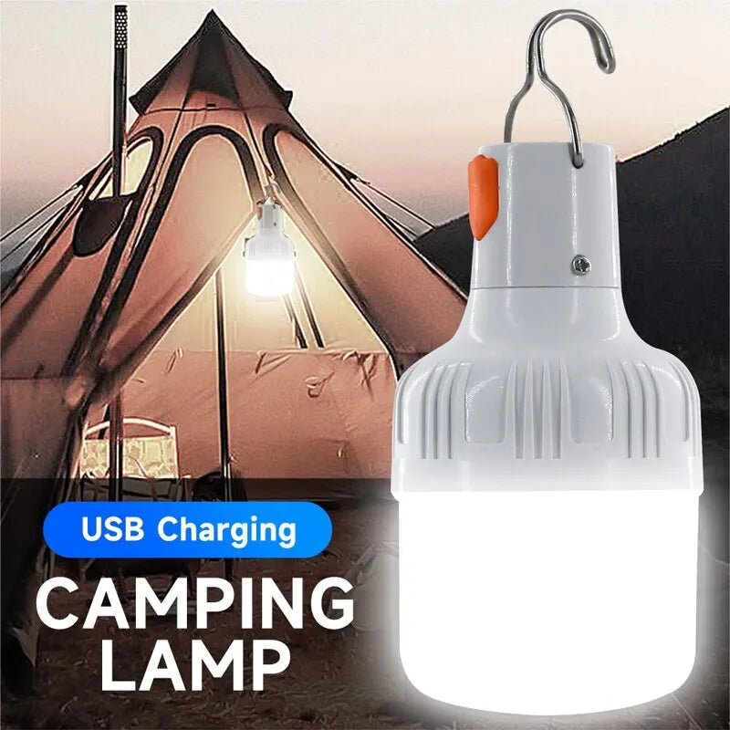Outdoor USB Rechargeable LED Lamp Bulbs High Brightness Emergency Light Hook Up Camping Fishing Portable Lantern Night Lights - The Shack