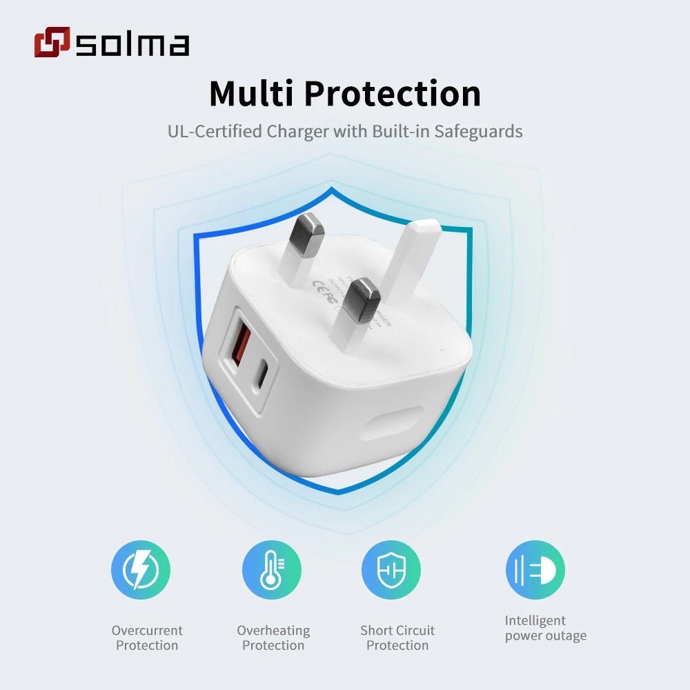 PD+USB Charger Charge For Mobile Phone Plug Charging Adapter Portable Wall Mobile Charger - The Shack