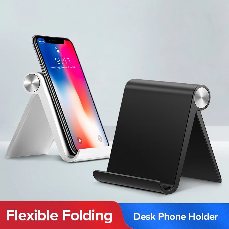 Phone Holder Stand Mobile Smartphone Support Tablet Stand for iPhone 14 13 Desk Cell Phone Holder Stand Portable Mobile Holder - The Shack