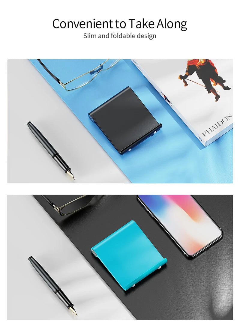 Phone Holder Stand Mobile Smartphone Support Tablet Stand for iPhone 14 13 Desk Cell Phone Holder Stand Portable Mobile Holder - The Shack
