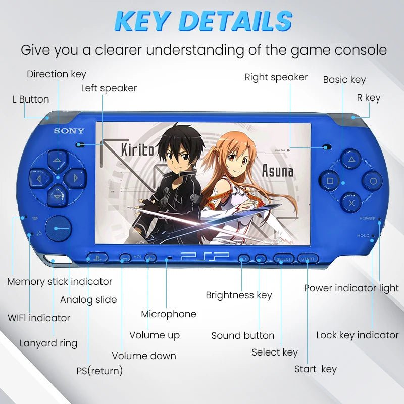PlayStation Original PSP 3000 Handheld Game Console (PSP - 3006) PlayStation Portable 3000 Game Console(Free Games)Cracked version - The Shack