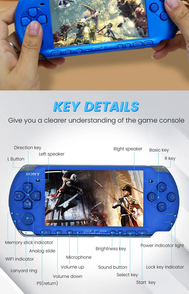 PlayStation Original PSP 3000 Handheld Game Console (PSP - 3006) PlayStation Portable 3000 Game Console(Free Games)Cracked version - The Shack