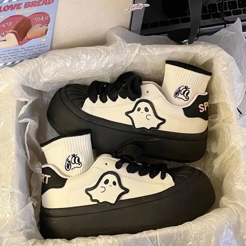 Shoes for Women High on Platform Round Toe Woman Footwear Trends 2025 Comfortable and Elegant Walking Aesthetic Vulcanized Shoe - The Shack