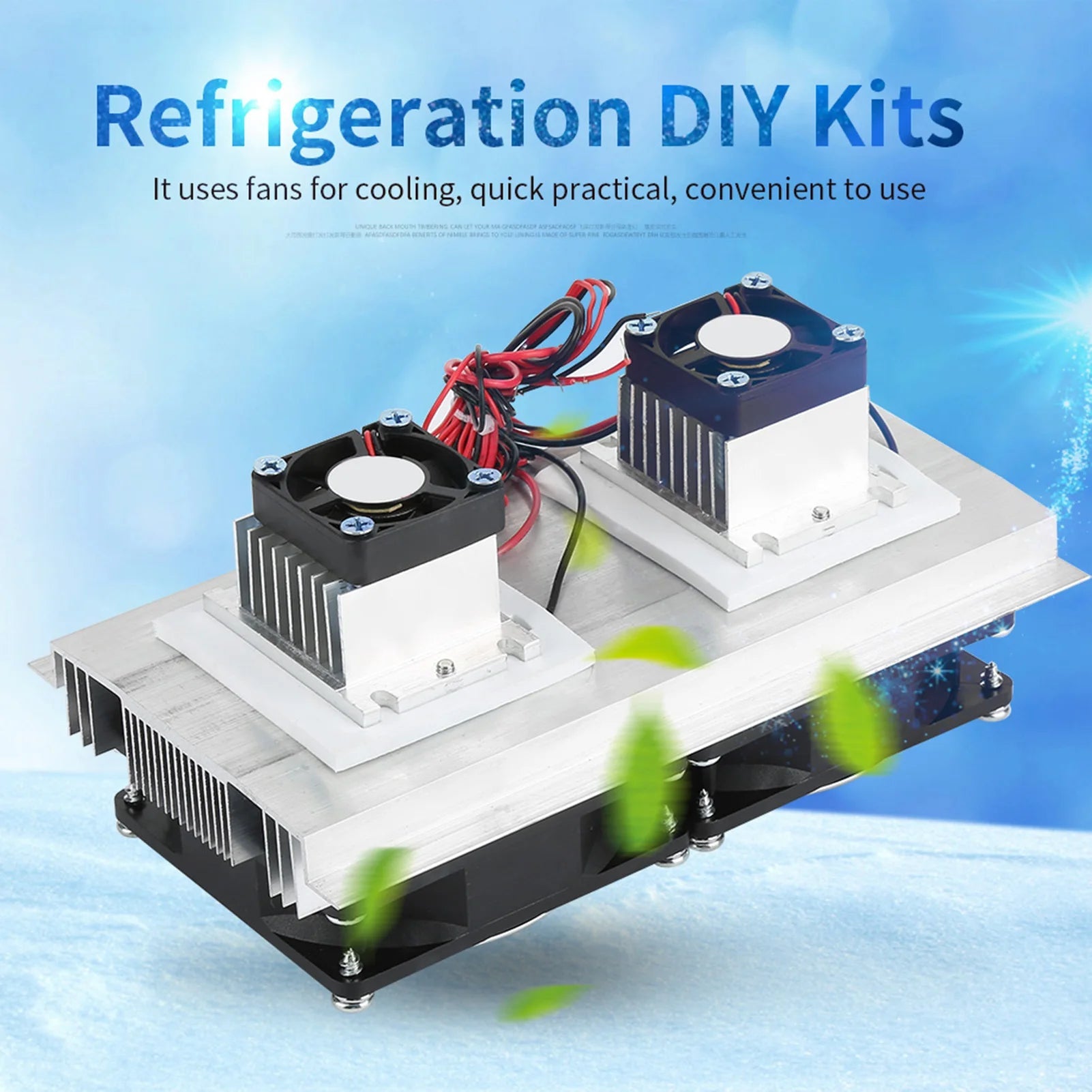 Thermoelectric Cooler, Semiconductor Refrigeration Cooling Device Thermoelectric Cooler 12A 12V DIY Mini Fridge - The Shack