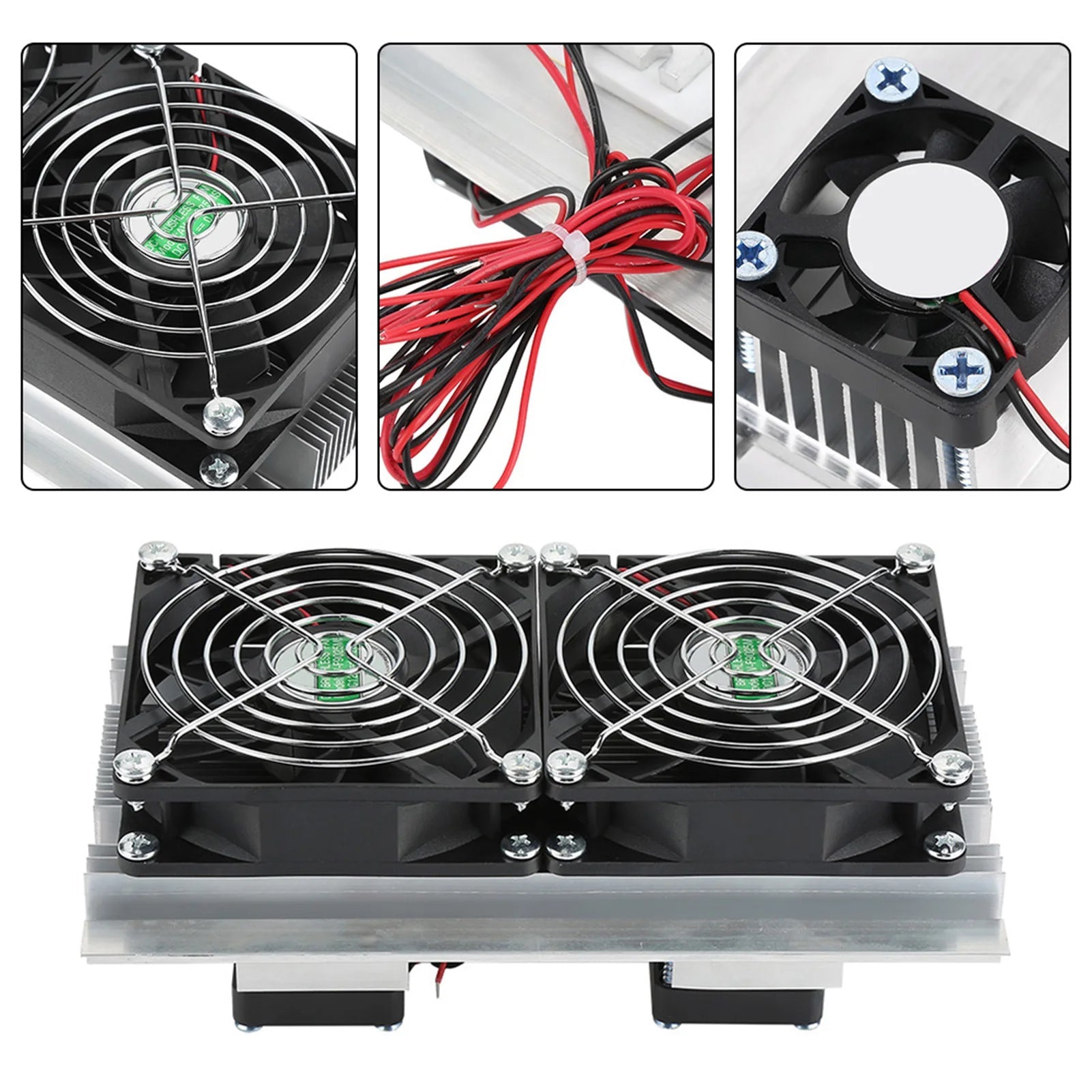 Thermoelectric Cooler, Semiconductor Refrigeration Cooling Device Thermoelectric Cooler 12A 12V DIY Mini Fridge - The Shack
