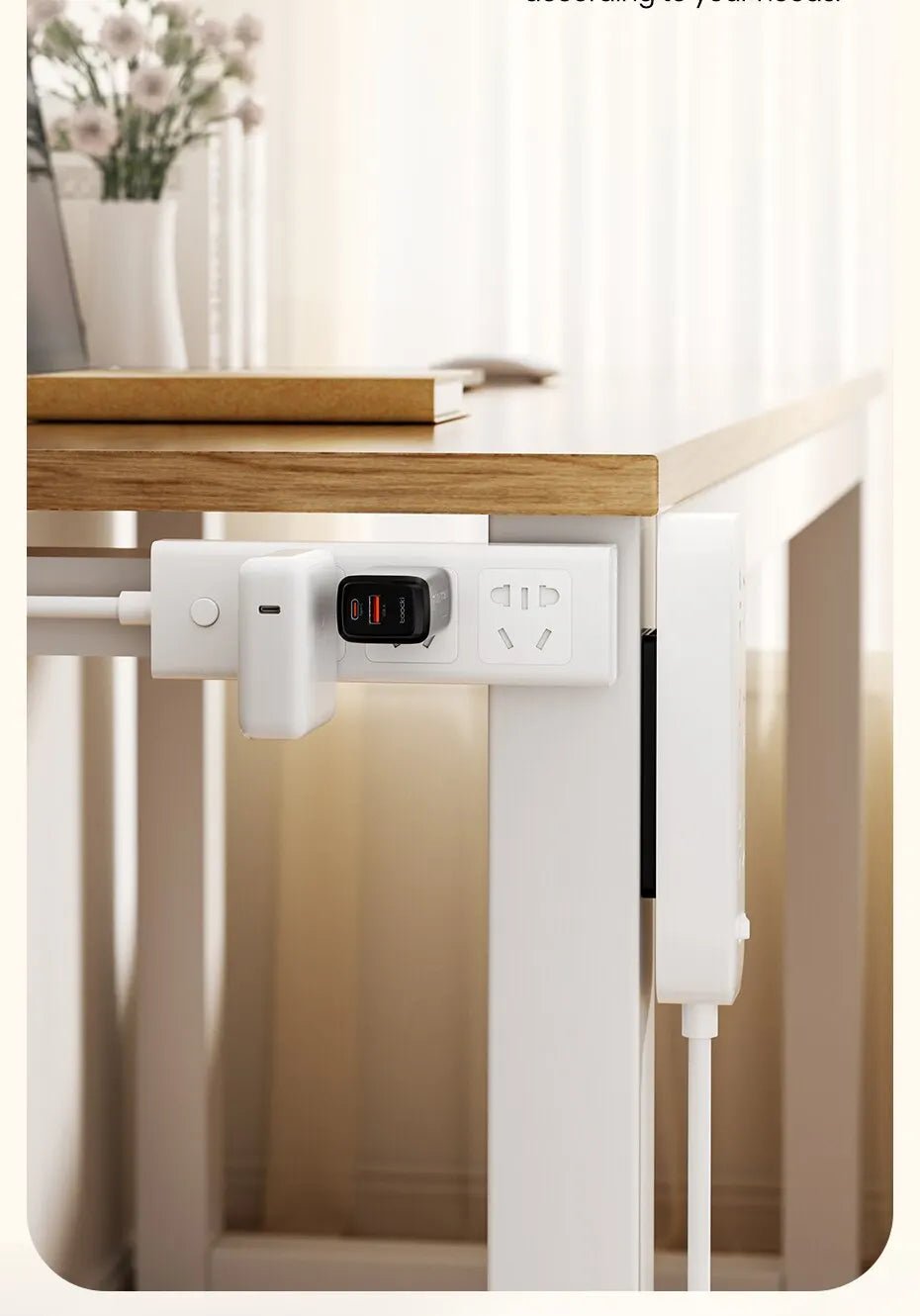 Toocki Phone Charger Strip Holder Stand For GaN USB Type C Charger Storage Bracket Punch - free Holder For Phone Charger 100W 140W - The Shack