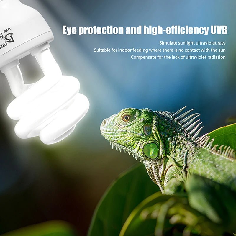 〔★★★〕UVB 5.0/10.0 13/26W Basking Light Bulb Natural Nightlight Heating Bulb For Reptiles And Amphibian - The Shack