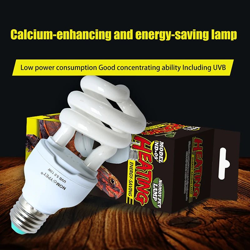 〔★★★〕UVB 5.0/10.0 13/26W Basking Light Bulb Natural Nightlight Heating Bulb For Reptiles And Amphibian - The Shack