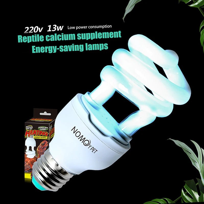 〔★★★〕UVB 5.0/10.0 13/26W Basking Light Bulb Natural Nightlight Heating Bulb For Reptiles And Amphibian - The Shack