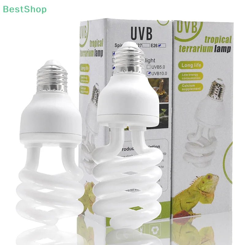 〔★★★〕UVB 5.0/10.0 13/26W Basking Light Bulb Natural Nightlight Heating Bulb For Reptiles And Amphibian - The Shack