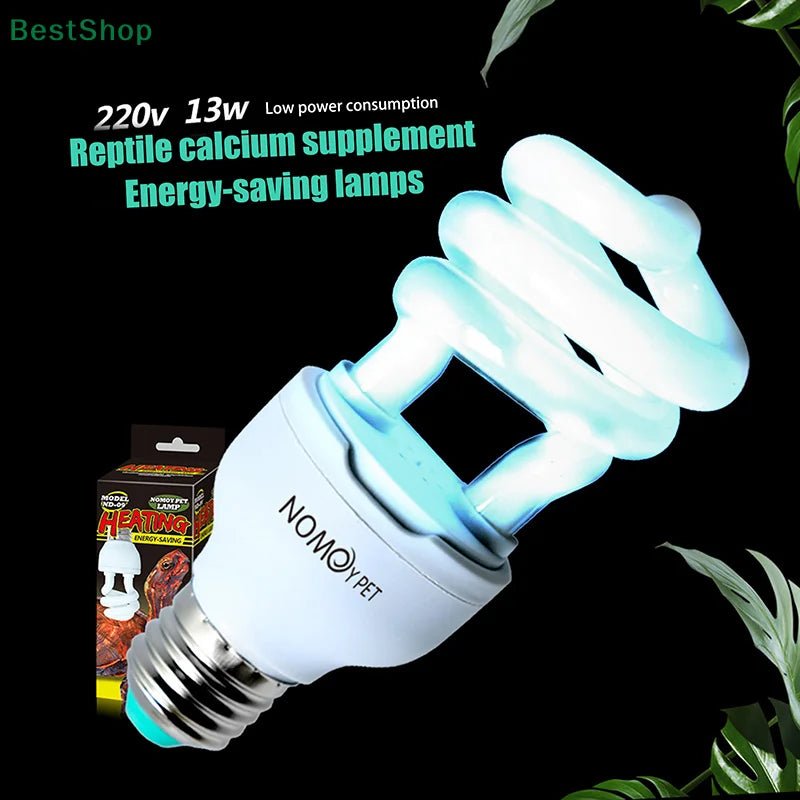 〔★★★〕UVB 5.0/10.0 13/26W Basking Light Bulb Natural Nightlight Heating Bulb For Reptiles And Amphibian - The Shack