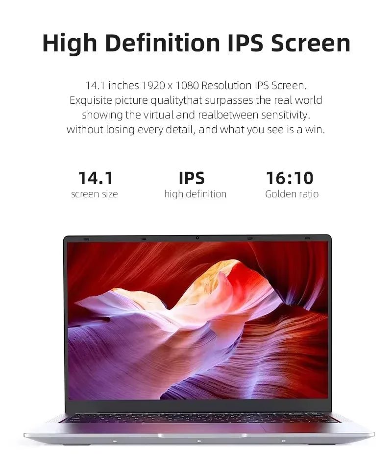 Windows 11 Office Laptop intel core i7 - 7500U/intel Atom x7 A3950 12GB RAM 1TB/2TB SSD 4K HD NoteBook Study Laptops - The Shack