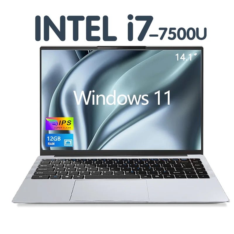 Windows 11 Office Laptop intel core i7 - 7500U/intel Atom x7 A3950 12GB RAM 1TB/2TB SSD 4K HD NoteBook Study Laptops - The Shack