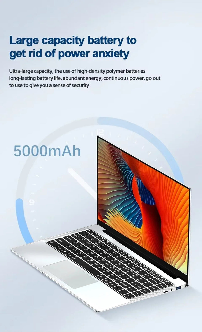 Windows 11 Office Laptop intel core i7 - 7500U/intel Atom x7 A3950 12GB RAM 1TB/2TB SSD 4K HD NoteBook Study Laptops - The Shack