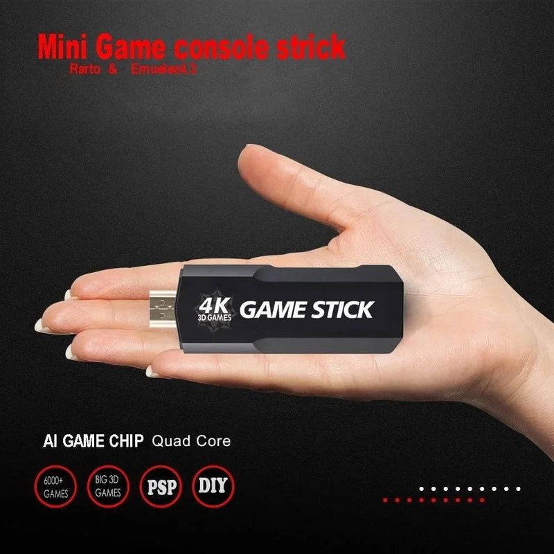 Wireless Controller GD10 4K HD 128G 40000 Retro Games Video Game Console Controller with Wireless Controllers For PSP PS1 GBA Bo - The Shack