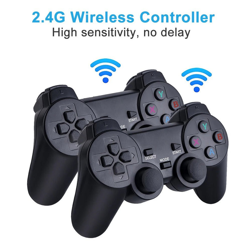 Wireless Controller GD10 4K HD 128G 40000 Retro Games Video Game Console Controller with Wireless Controllers For PSP PS1 GBA Bo - The Shack
